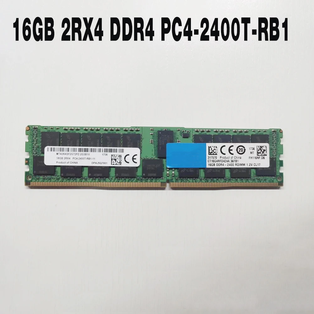 1PCS For MT RAM MTA36ASF2G72PZ-2G3B Server Memory Fast Ship High Quality 16G 16GB 2RX4 DDR4 2400 PC4-2400T-RB1