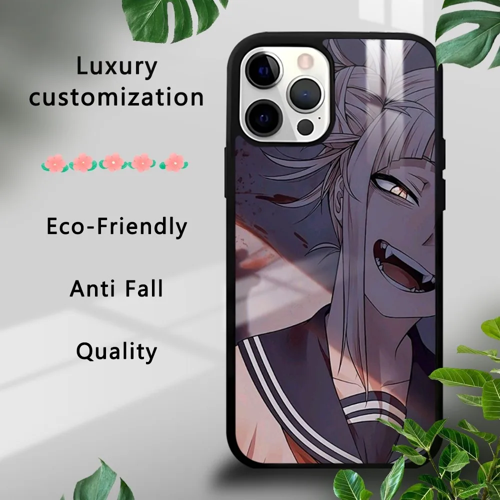 Anime H-Himiko T-Togas Girl Phone Case For iPhone 16 15 14 13 12 11 Pro Xs Max Mini Plus Celulares Hard Funda