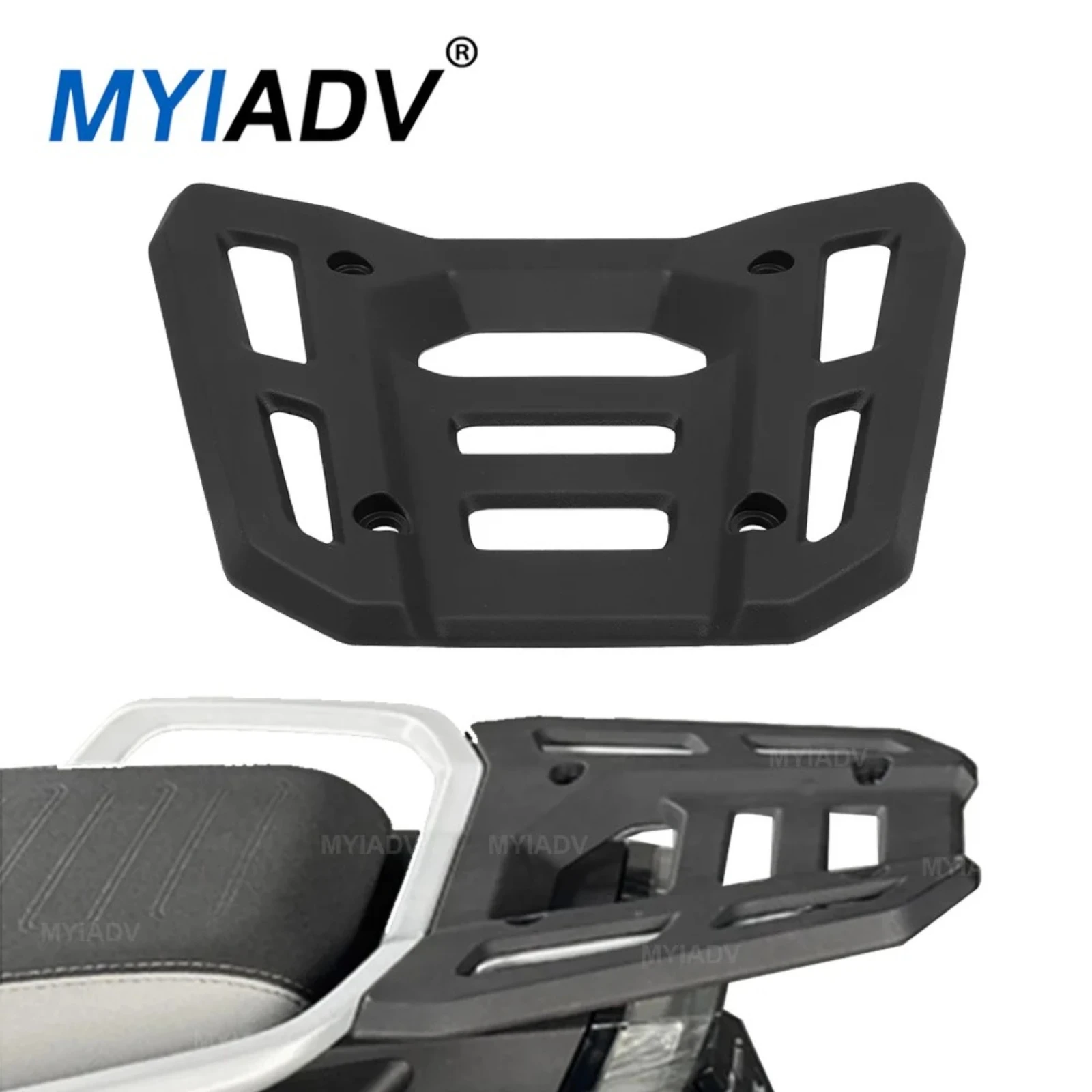 Motorcycle Rear Armrest Cover Luggage Rack Storage Box Support Carrier Cargo Suitcase Shelf For CFMOTO 450MT 450 MT 2024-2025