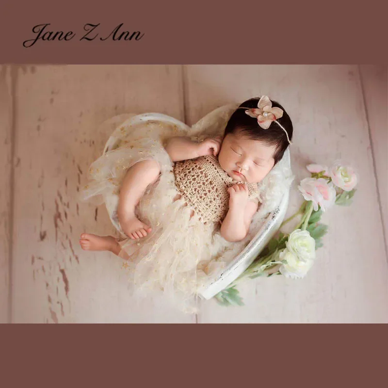 Star fairy dress hair accessories two-piece baby girl princess twins photo studio shooting newborn photography props