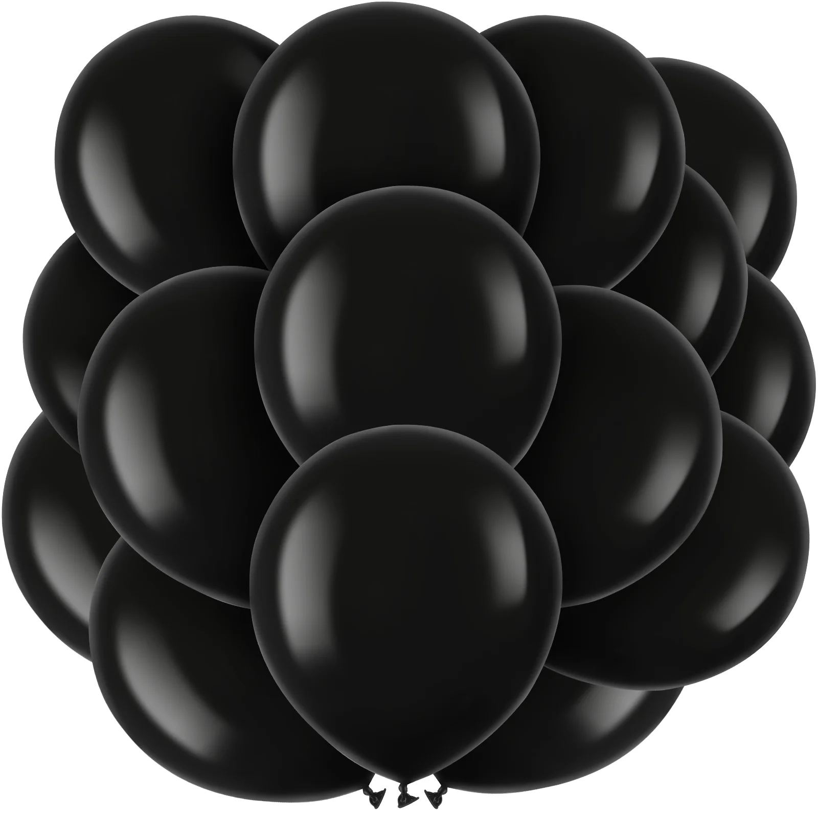 

100 Pcs Black Balloons Festival Birthday Decorations for Men Latex Pearlescent Party Man