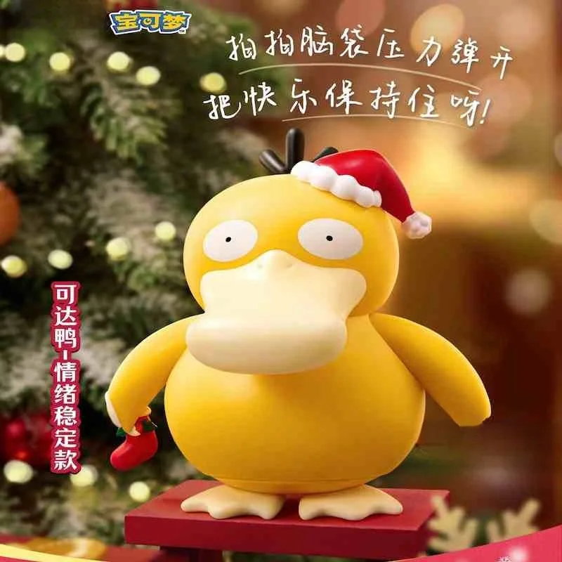 PokéMon Pocket Spirit Pikachu Snorlax Psyduck Meowth Kawaii 3d Three-Dimensional Can Emit Light Christmas Theme Model Toys Gift