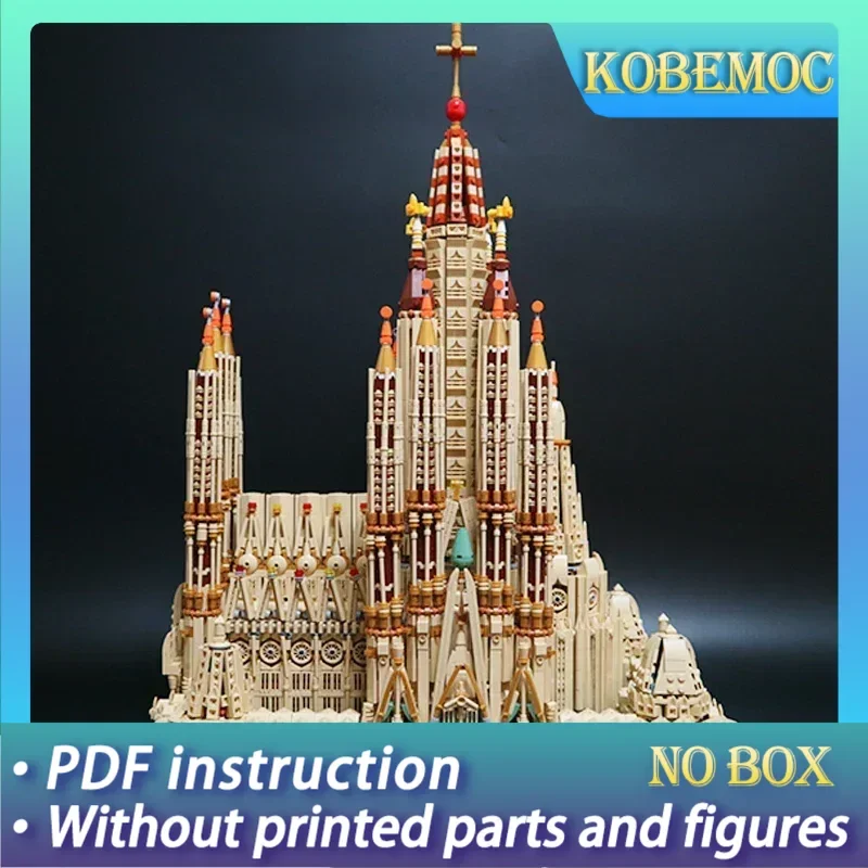 

Модель Street View Moc, строительные кирпичи, Испания Sagrada Familia, технология, модульные блоки, подарки, рождественские игрушки, наборы «сделай сам», сборка