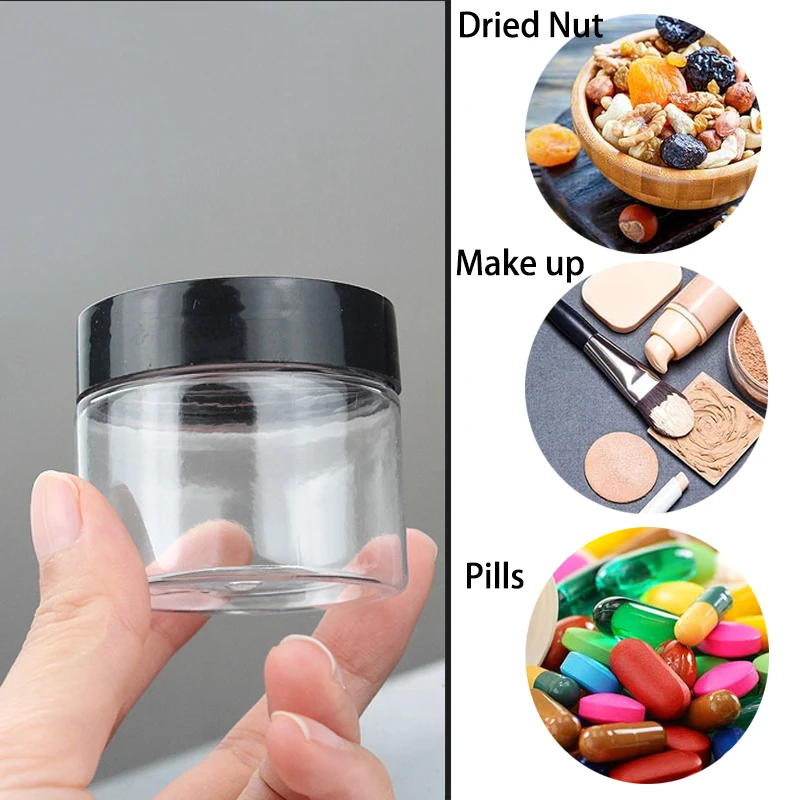 30 Pz/pacco 50g Cosmetici di Plastica Vaso Scatola di Trucco Viaggio Crema Per Il Viso Bottiglia Contenitore Vuoto Trucco Vaso Vaso Bottiglie Riutilizzabili