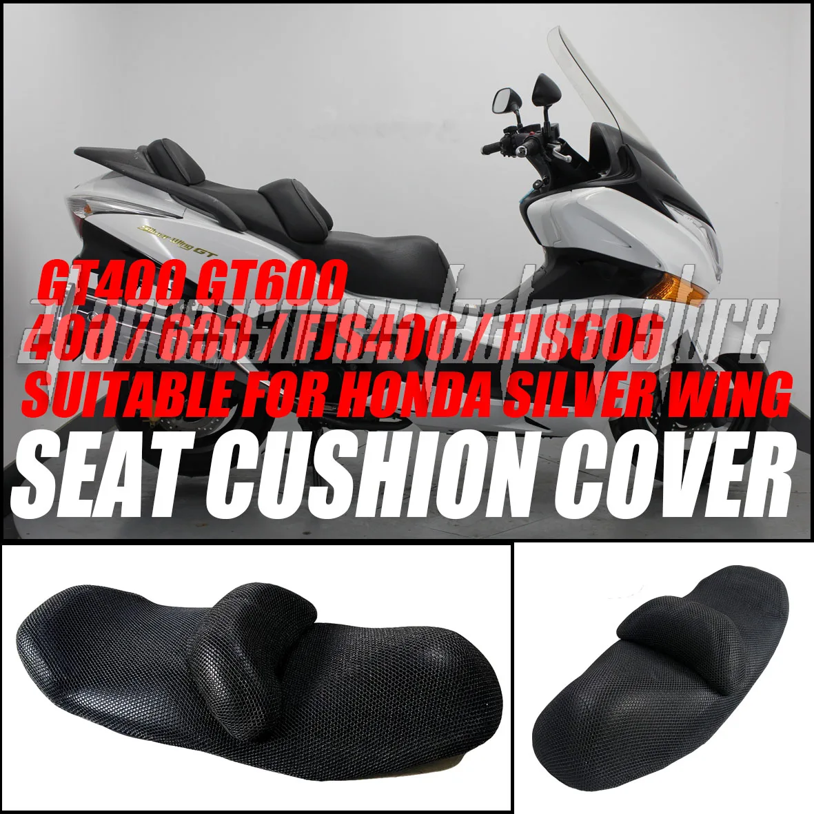 

Аксессуары для мотоциклов, защитный чехол для подушки сиденья, новый, подходит для Honda Silver Wing 400/600/FJS400/FJS600 GT400 GT600