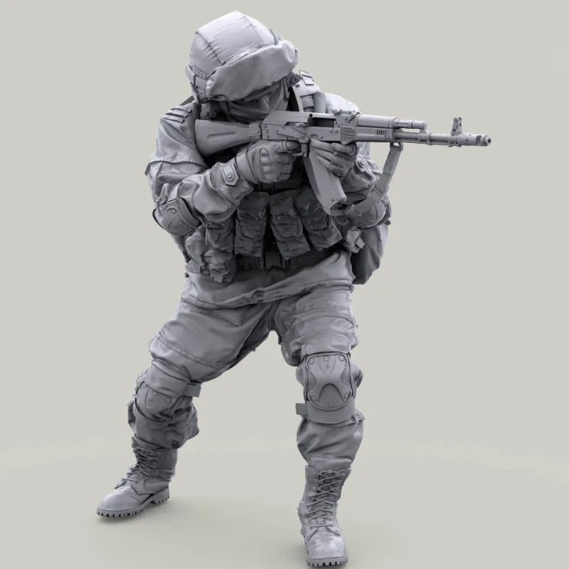 

1/35 Die Cast Scale Resin Figure Model Kit Russian Army Soldier in Modern Infantry Combat Gear System Unassembled Unpainted 079X