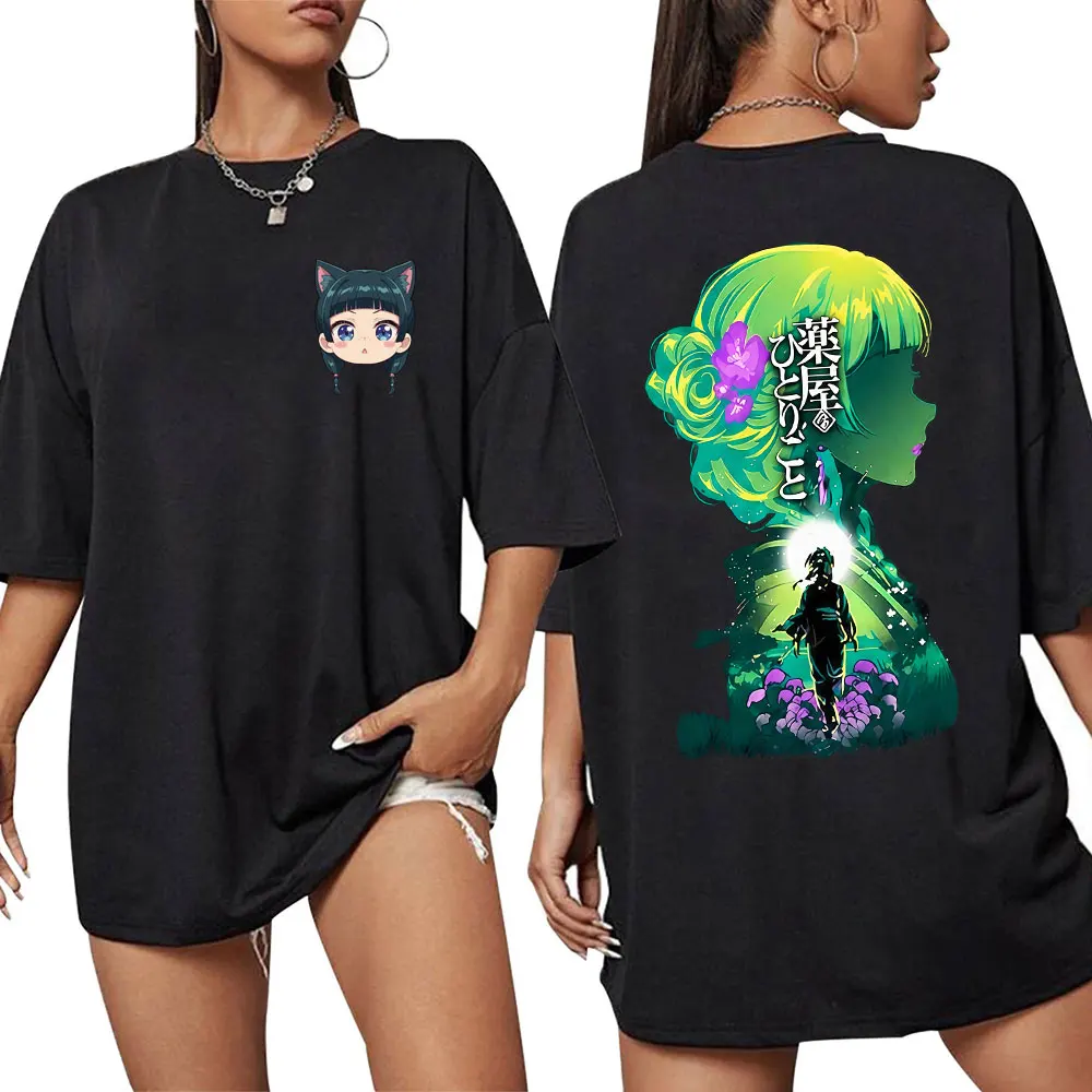 Japan Anime Maomao The Apothecary Diaries T Shirt Men Women Harajuku Cartoon Manga Fashion T Shirts Casual Cotton Loose T-shirts