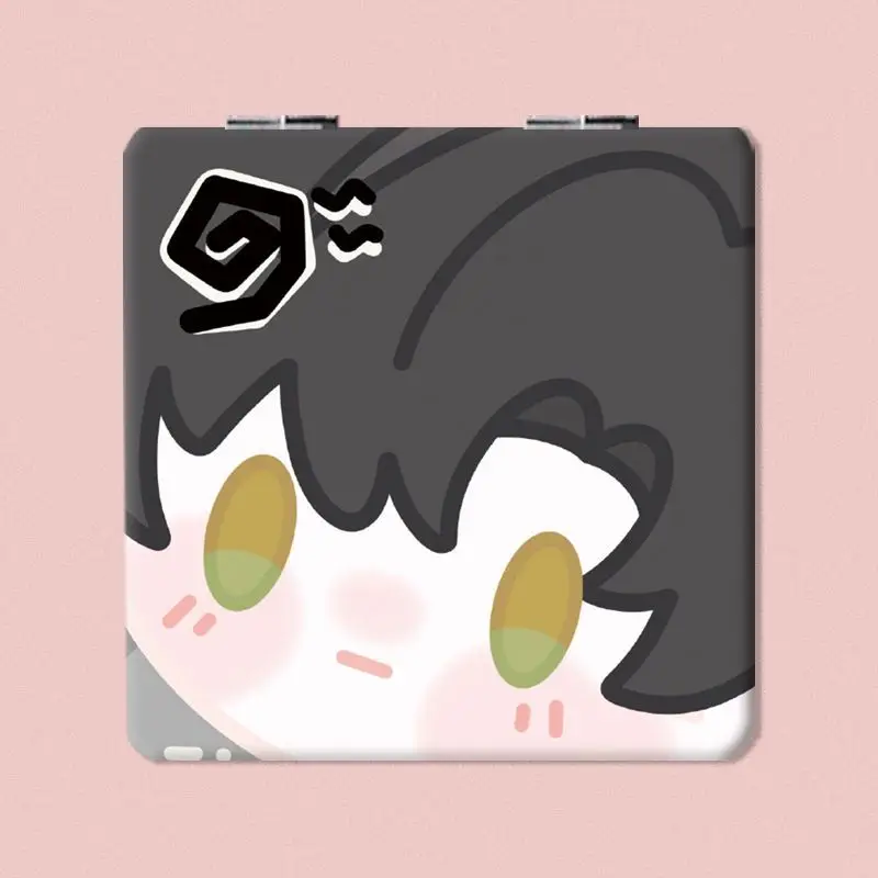 New Love and Deepspace Xavier Zayne Rafayel Caleb Cute and Creative Cartoon Folding Mirror Simple and Versatile Cosmetic Mirror