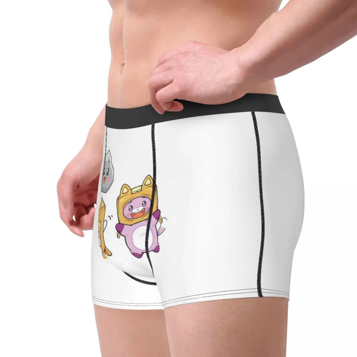 الملاكم السراويل السراويل روكي Lankybox Lanky Box (21) سراويل داخلية مريحة للرجال لهدايا صديقها رجل أوم