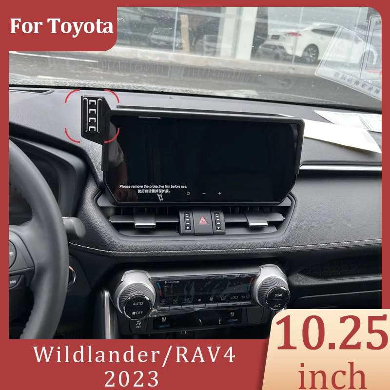 

For Toyota Wildlander/RAV4 2023 Car Phone Holder DIY Screen Wireless Charger Central Control Screen 10.25 Inch Fixed Base