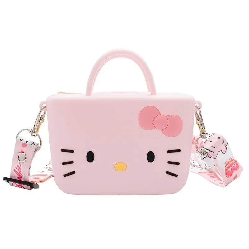 2024 Sanrio Luxury Bag Designer Brand Hello Kitty Mini Small Silica GEL Cute Shoulder Bag for Girls Women Children Crossbody Bag