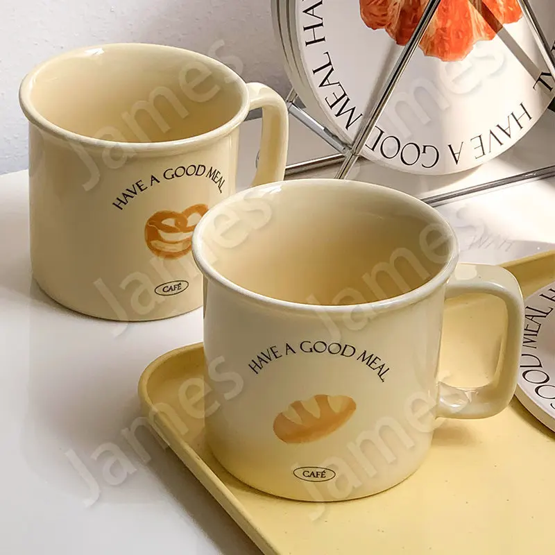 

Кружки для домашнего использования, кружка в скандинавском стиле, персонализированная креативная керамическая чашка, большая емкость, чашки для воды, простые кружки в стиле ретро, использование в ресторане