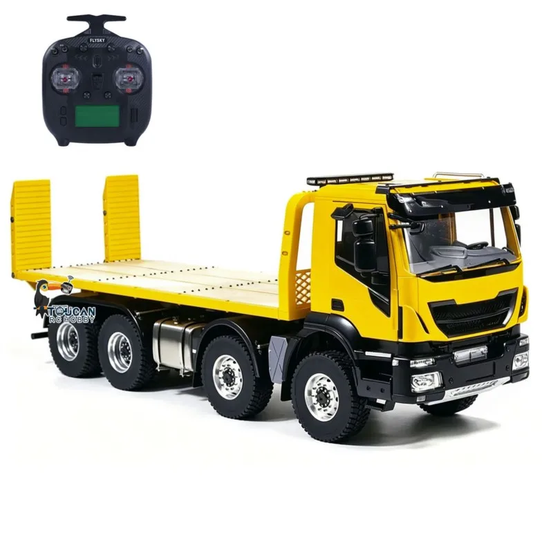 8*4 8*8 1/14 RC Hydraulic Wrecker Truck Painted Assembled Remote Control Rescue Vehicles Sounds Lights Simulated Model