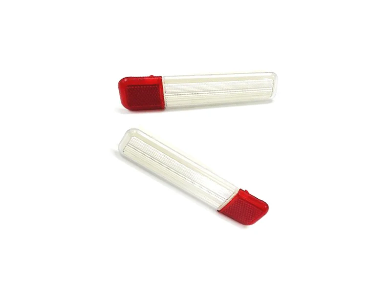 

2PCS Clear / Red Lens Interior Door Panel Courtesy Light Housing For 1995-2006 Chevrolet GMC Cadillac Hummer