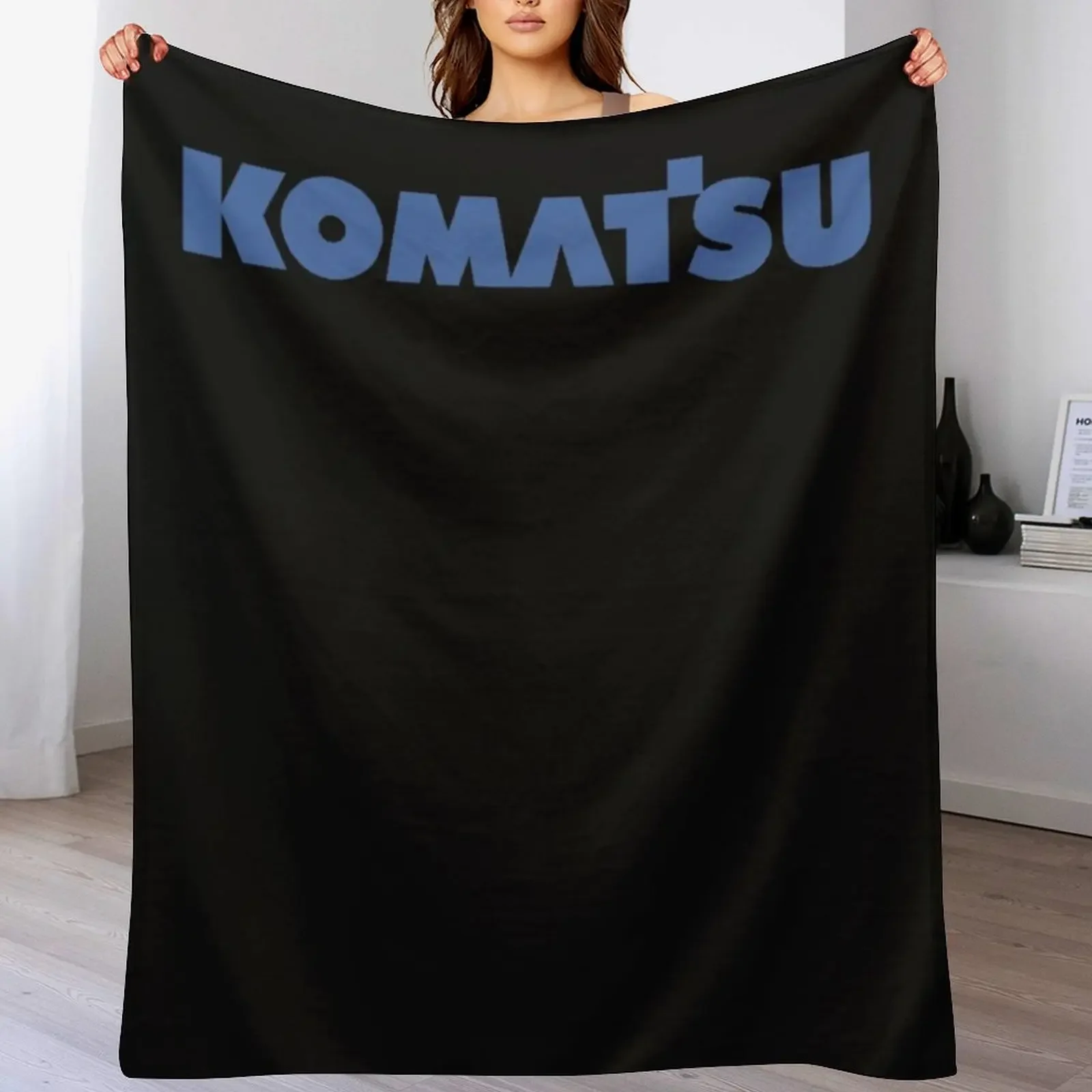 

the construction of komatsu factory Throw Blanket Softest Tourist cosplay anime Decoratives Blankets