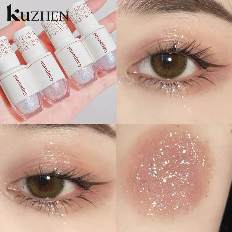 الدب البولينج الكرة الدمعة السائل عينيه ماكياج العين الكذب دودة القز اللؤلؤ سوبر التألق عالي اللمعان بريق غرامة بريق مسحوق