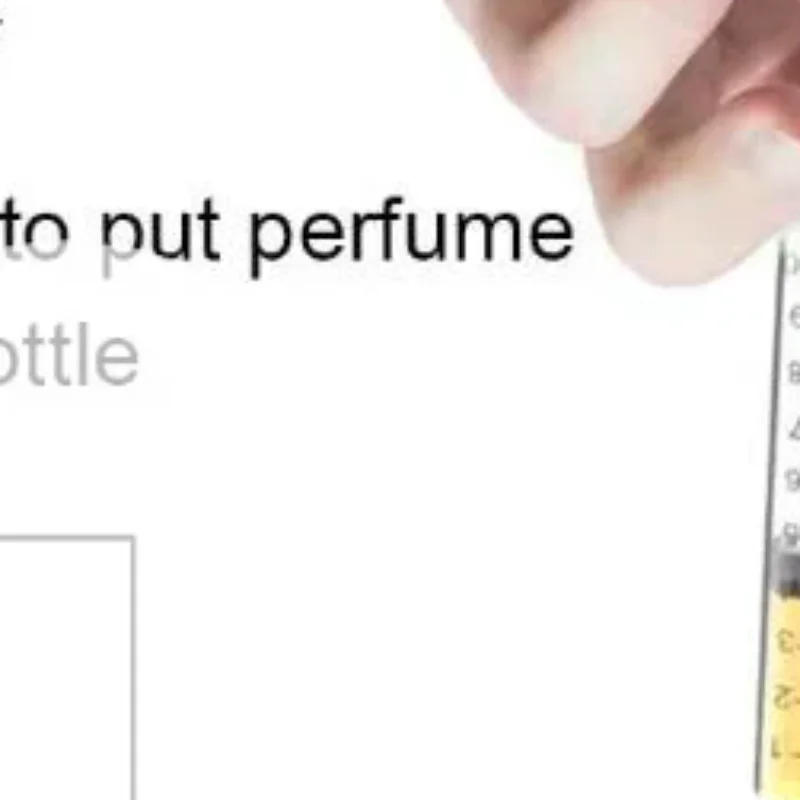 Universal Clear Syringe Perfume Dispenser Needle Conversion Head For Accurate Bottle Refilling