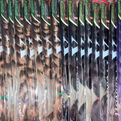 82 Inch Long Kanekalon Jumbo Braiding Hair Synthetic Braids Crochet Hair Extensions 165g Pre Stretched Braid For Black Women