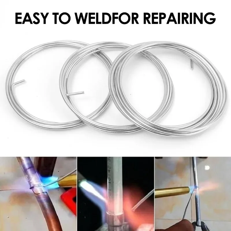 1.6/2mm Low Temperature Easy Melt Solder Wires Welding Rod Aluminum Alloy Copper Iron Welding Wires Solder Rod Repair Agent Kits