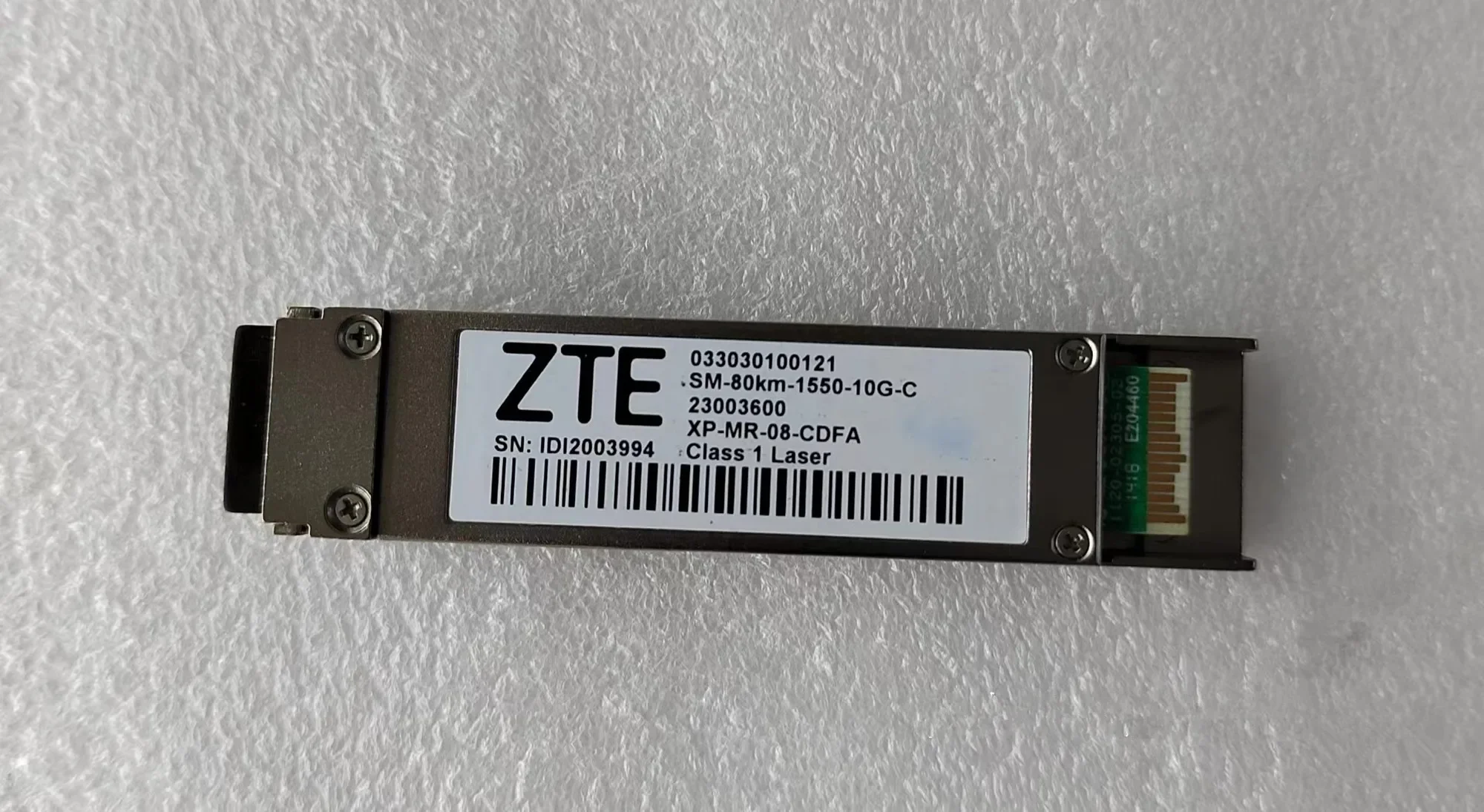 Adaptor modul serat ZTE XFP 80KM XFP 10G 40KM 033030100095 LTX1503-BC +/XFP 10G 80KM 033030100121 SM-80KM-1550-10 g-c