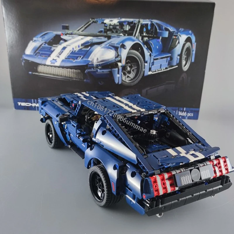 Technical Mustang GT Sport Car Building Block Super Speed Vehicle Model Brick Compatible 42154 10265 Children Toy Birthday Gift