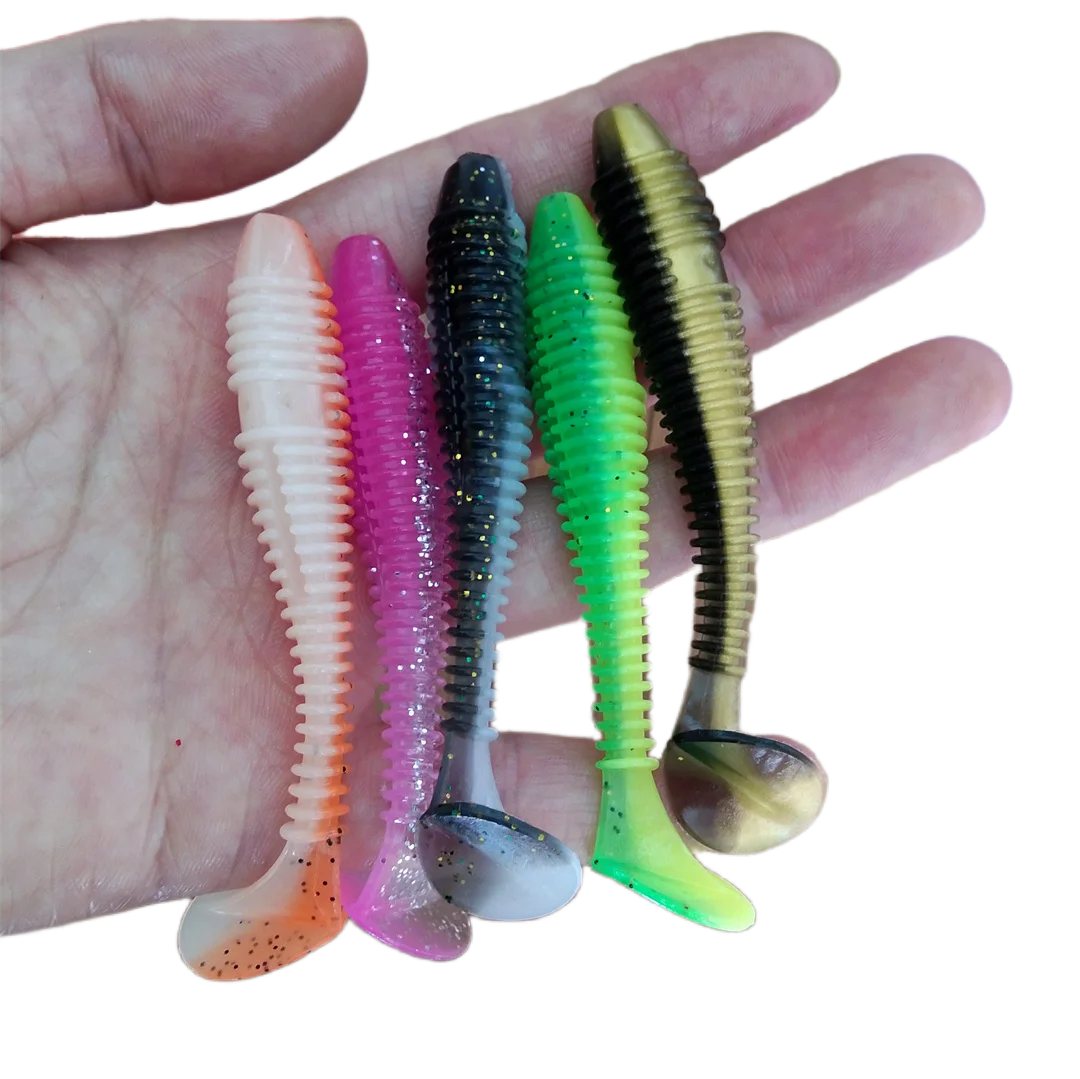 15pcs Soft Lures Silicone Bait 7.5cm 3.5g Goods For Fishing Sea Fishing Pva Artificial Swimbait Wobblers Tackle