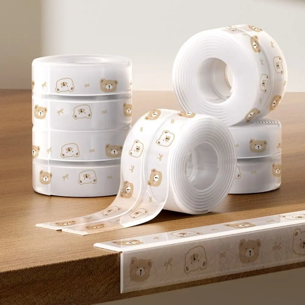 

2m Table Edge Guard Strips Baby Safety Self Adhesive Anti-collision Cushion Transparent Cartoon Pattern Wall Corner Protector