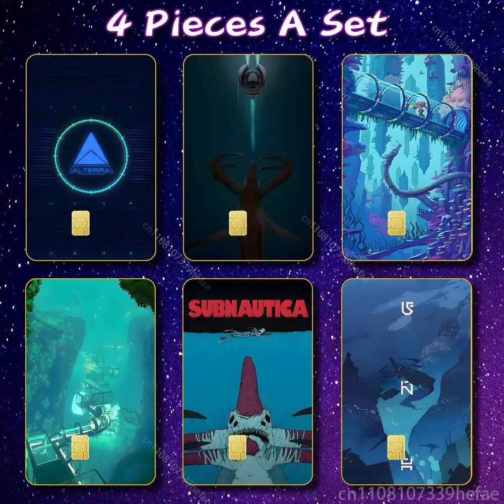 

B-Below Zero Subnauticas PVC Stickers Film Skin Cover for JCB Bus Metro Card Debit