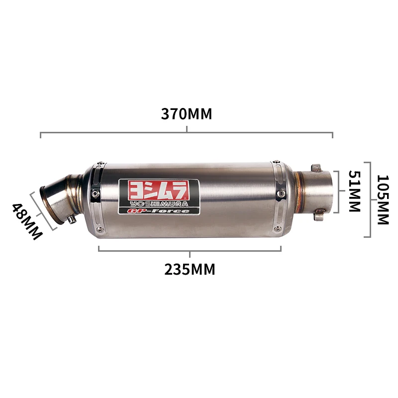 Pro kawasaki nindža Z250 250 300 13-16 motocykl výfuk uniknout mid objímka dýmka 51mm tlumič výfuku stainles zástrčka na odnímatelný DB vrah