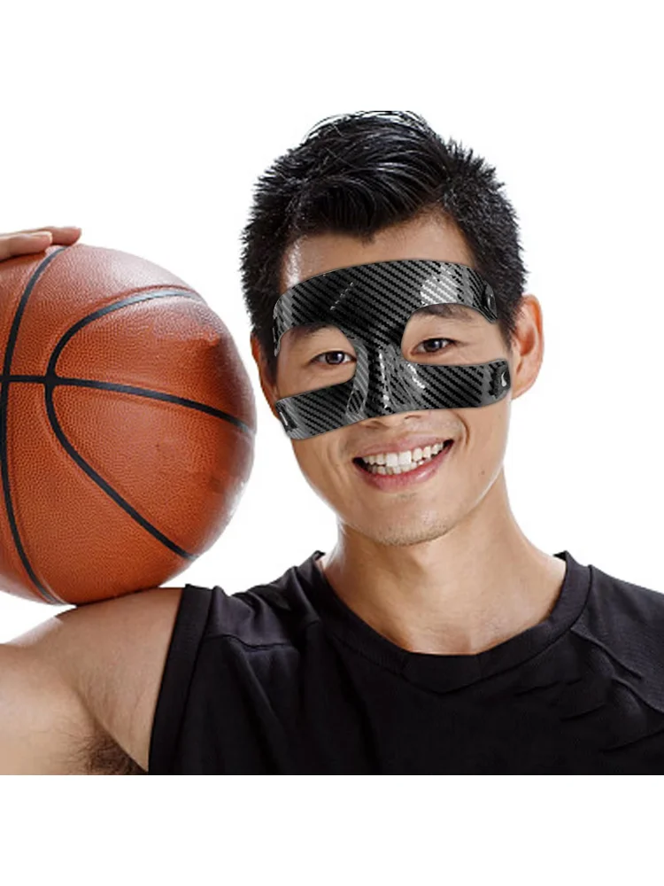 Adjustable Basketball Mask Face Protector Facial Cover Breathable Exercise Nose Guards Face Shield Mask for Women Men Gym