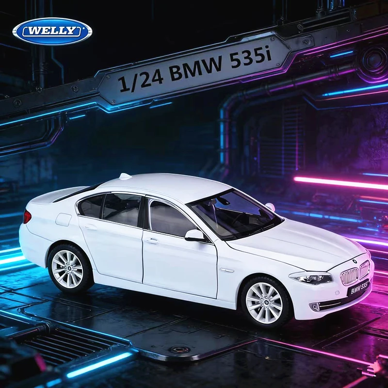 

Welly 1:24 BMW 5 Series 535i 535 Alloy Car Model Diecasts Metal Vehicles High Simulation Collection Childrens Toy Birthday Gift