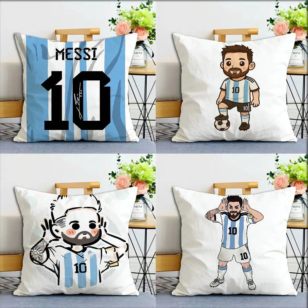 

No. 10 M-Messi F-Football World Various Sizes Square Pillow Case For Car Home Bedchamber Decor
