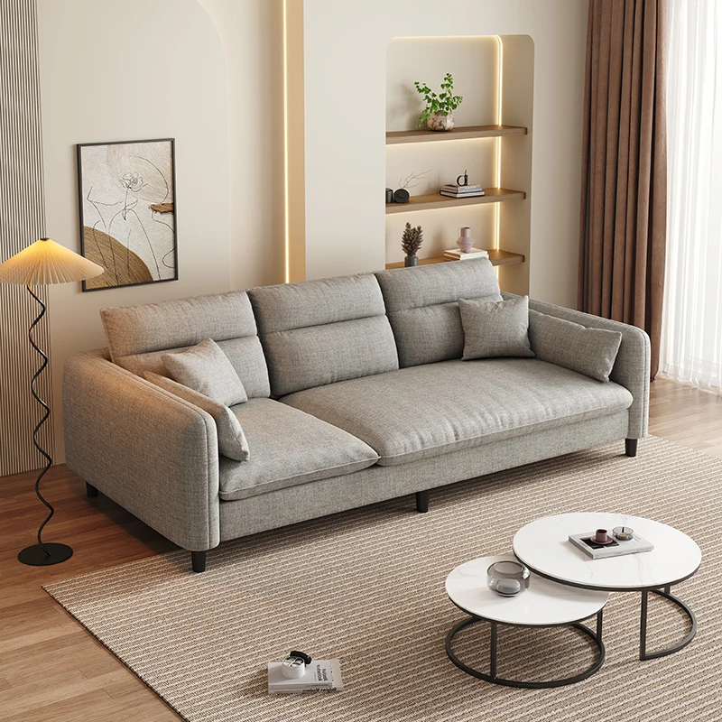

Modern Beige Living Room Sofas Modular Nordic Minimalist Puffs Sofa Living Room Convertible Divano Soggiorno Furniture Home