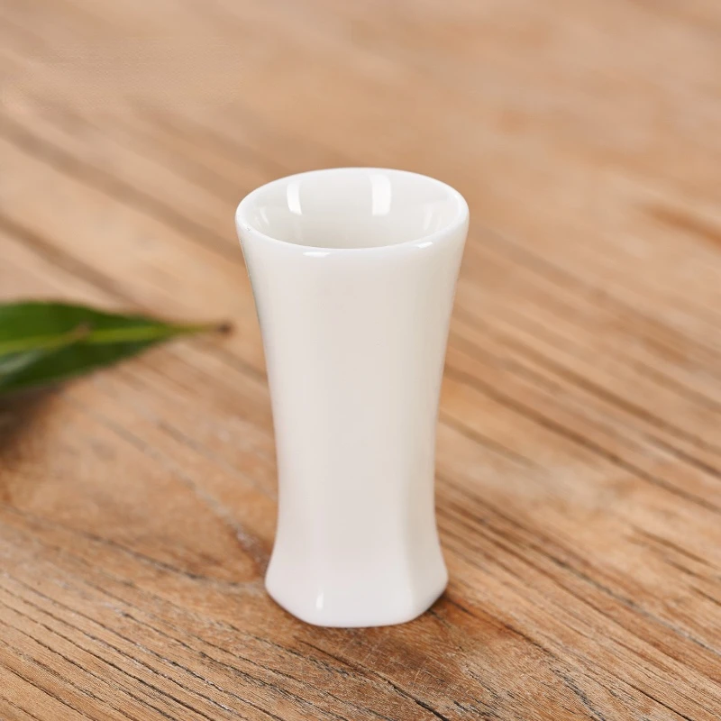 White Ceramic Wine Set Glass with Tray Shot Flagon Dispenser Goblet Hip Flasks Drinkware Gift Box