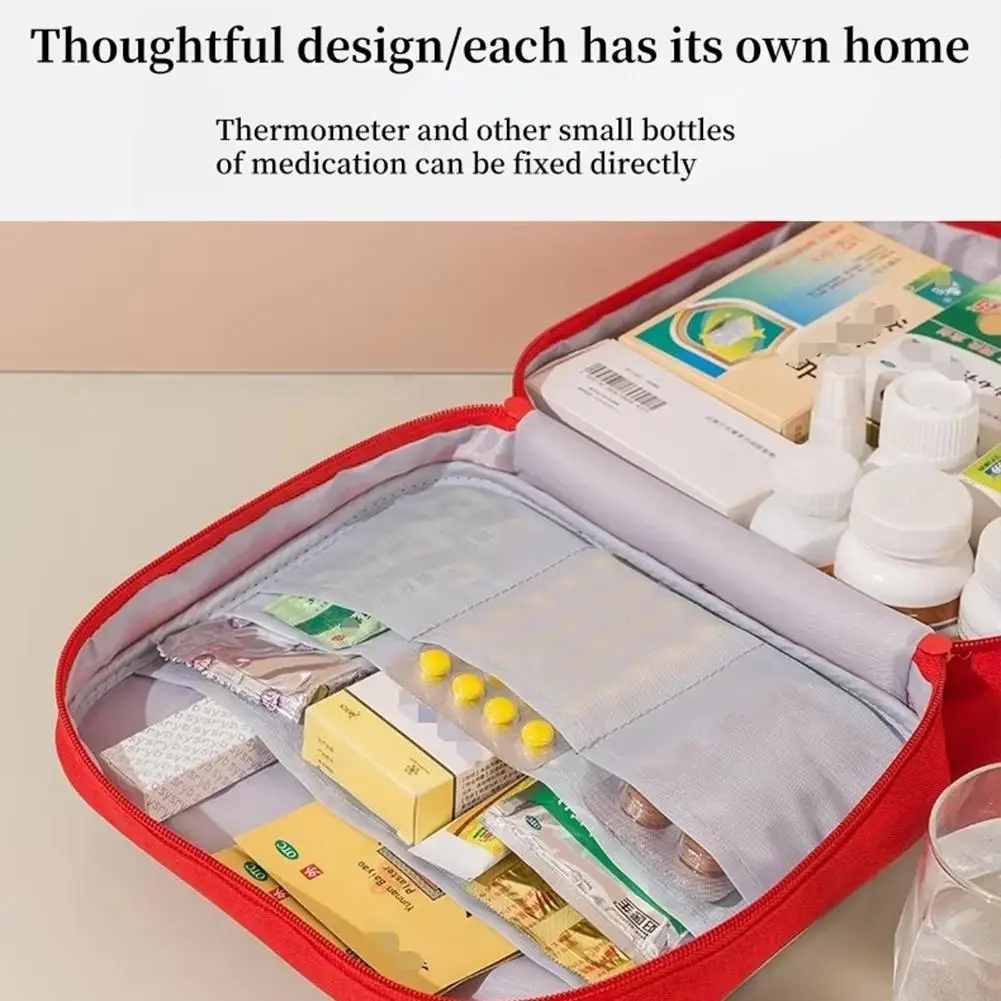 Large Capacity Medicine Bag Travel Portable Medical Bag Home Medicine Storage Bag Outdoor Empty First Aid Bag for Hiking Camping image 4