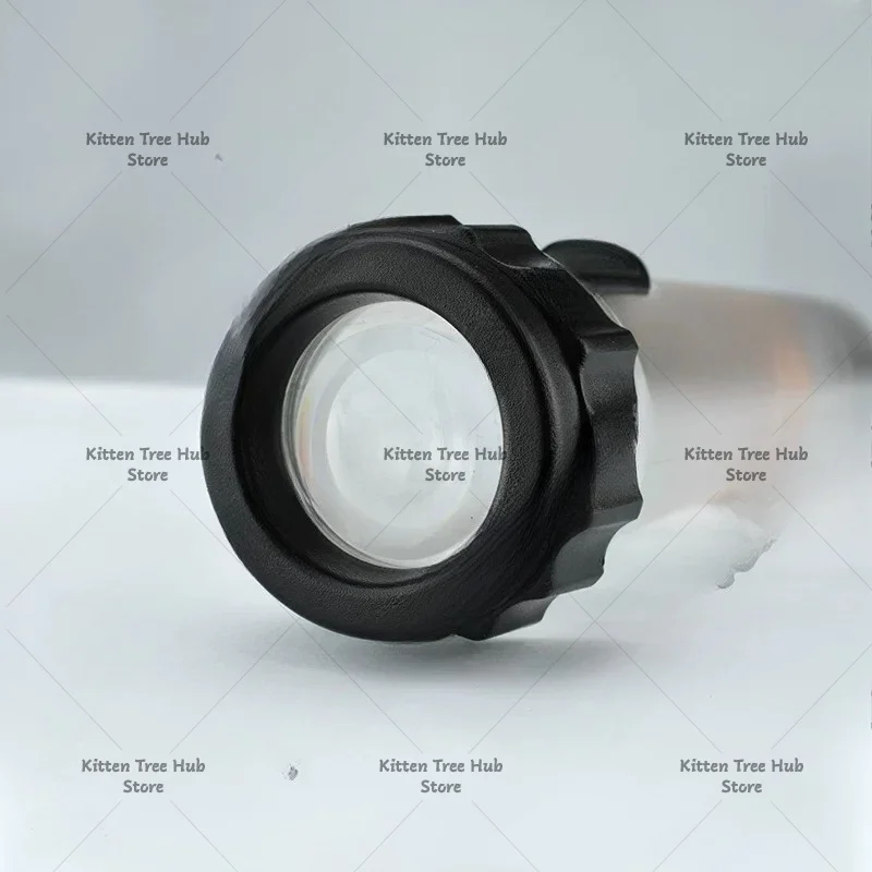 Self-generated transparent emergency fluorescent torch Flashlight hand-cranked charging far-pull flashlight strong magnet