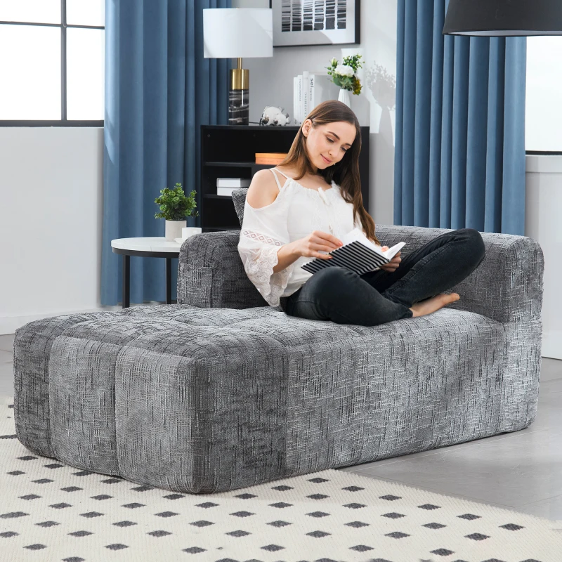 أريكة United We WIN Chenille Loveseat، أرائك وحدات بسيطة للنوم لغرفة المعيشة وغرفة النوم وصالة الشقة #2