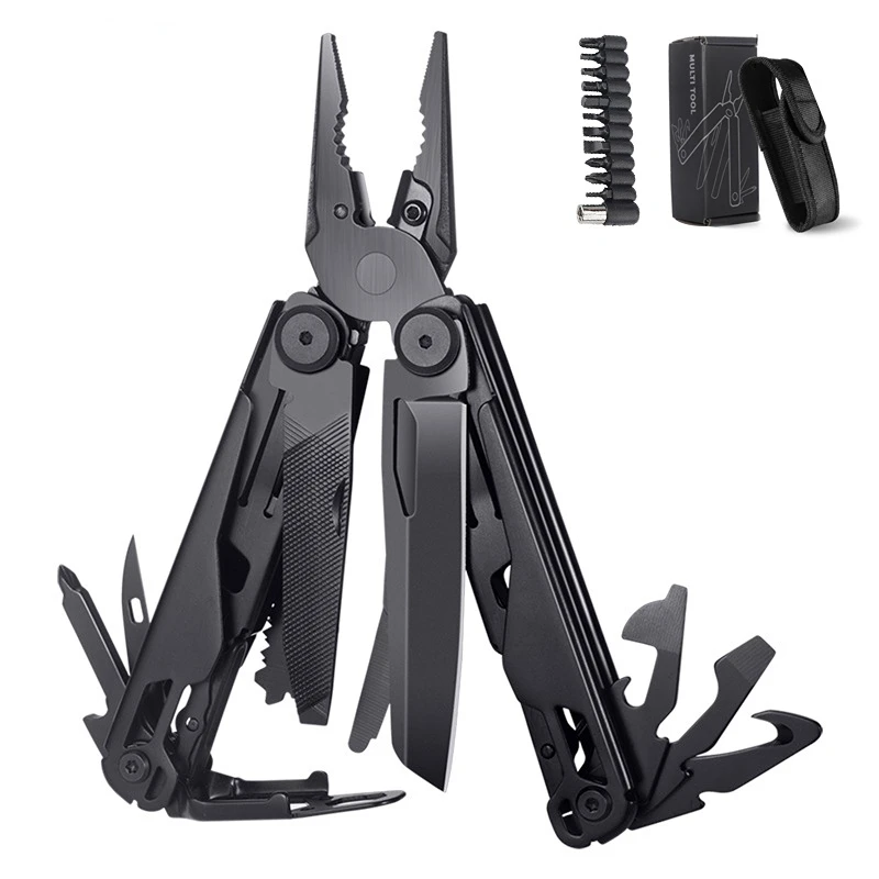 Multitool Plier Outdoor Camping Folding Pliers Knife Cable Wire Cutter Portable Multifunctional Hand Tools