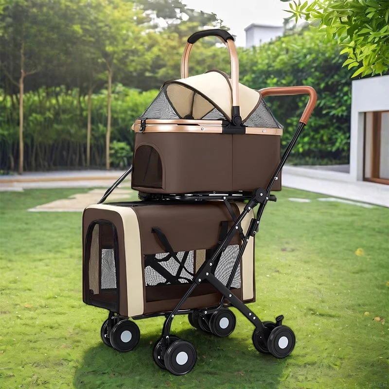 

Коляска для собак, Съемная тележка для переноски домашних животных, Легкая складная тележка для переноски, Тележка для собак на открытом воздухе для маленьких домашних животных