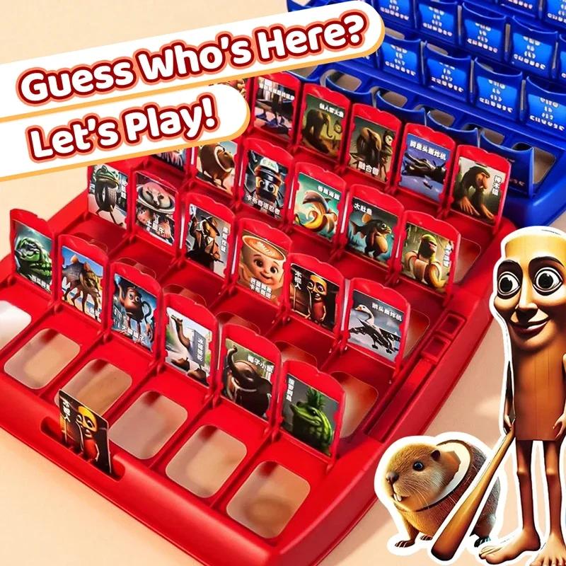 

Итальянский мозг Угадай, кто я Интерактивная выбросная карточная игра для 2 игроков Tung Sahur Tralarero Tralala Настольная игра игра для догадок