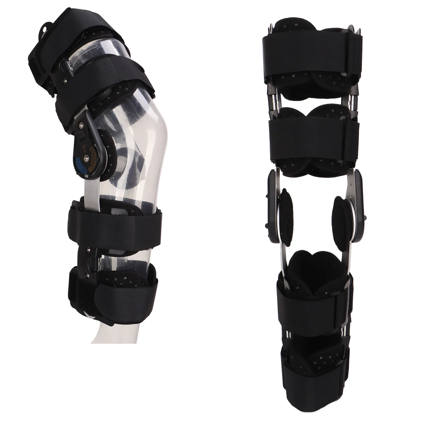 Hinged Knee Brace Immobilizer Orthosis Stabilizer for ACL MCL PCL Injury, Medical Orthopedic Support Stabilizer After Surgery