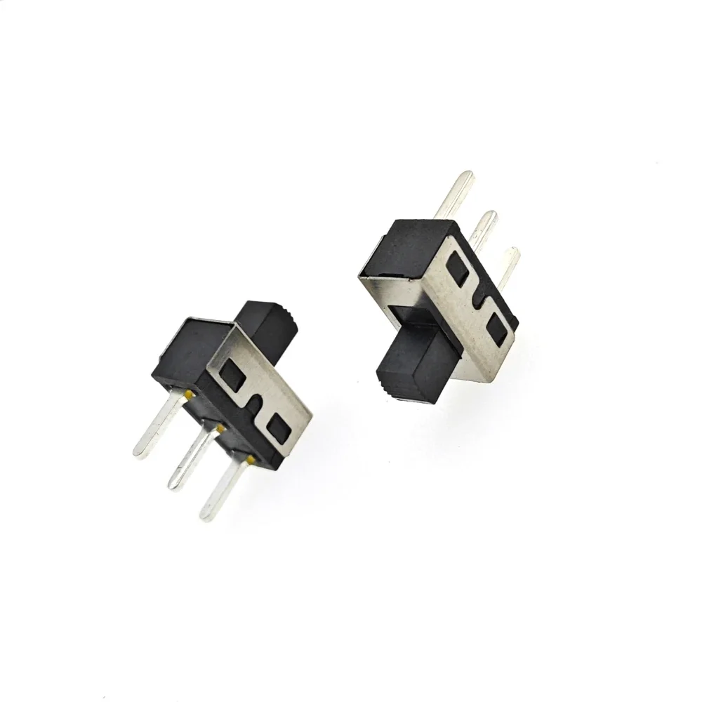 500pcs SS12D10G5 SS12D10 SS12D11 3Pins Toggle Switch 1P2T 3A 250V 5mm Handle 4.7mm Spacing Straight Feet