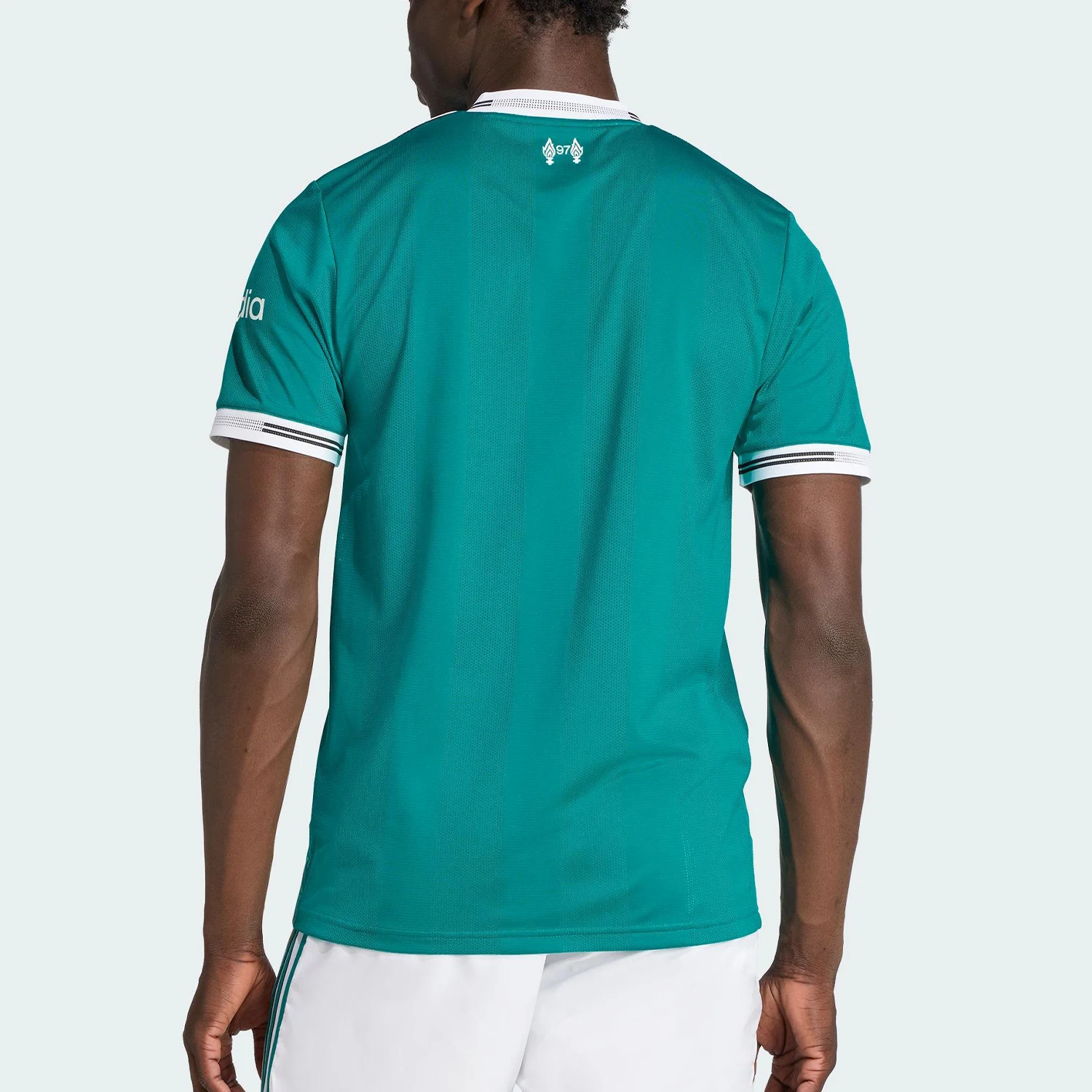 Adidas genuine clover men's breathable V-neck football short sleeved sleeve JV6427