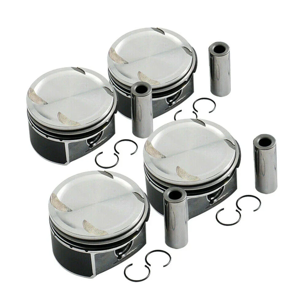 4Pcs Pistons & Rings Set Φ82mm M271 for Mercedes-Benz W203 W204 A209 C200K 1.8L 2710306617 2710300024 2710306617 N000000000936