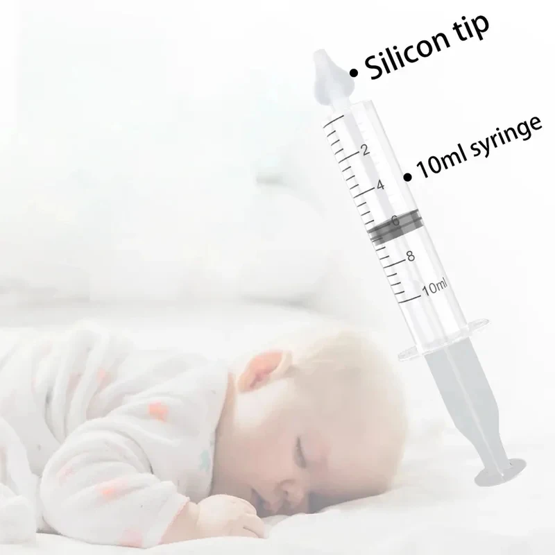 1/2/4pcs Home NeedleTube Nasal Aspirator Baby Infant KidsNose Snot Booger Irrigator MucusSnivel Cleaner Rhinitis Syringe Washer