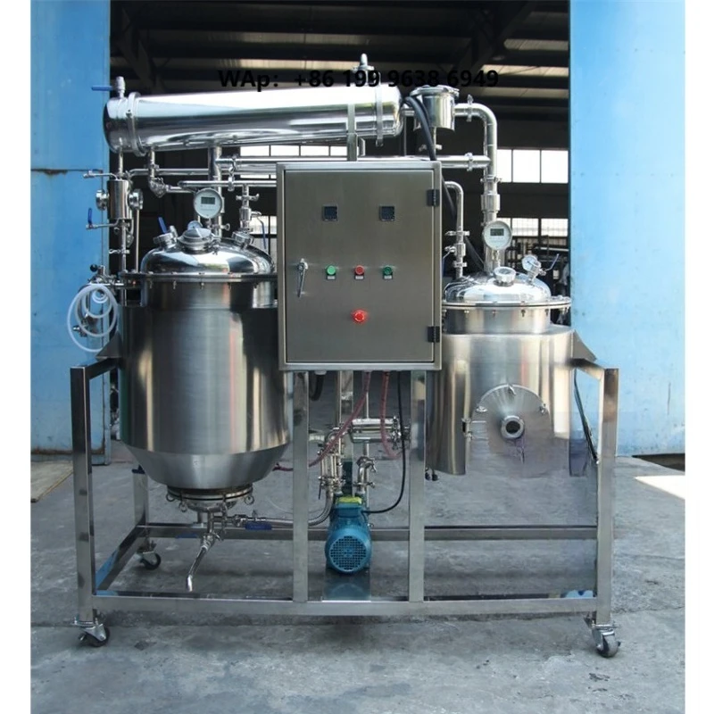 Pilotech YC-100 100L Ultrasonic Tea Extraction Machine with SUS 304 Stainless Steel for Liquid Coffee Processing
