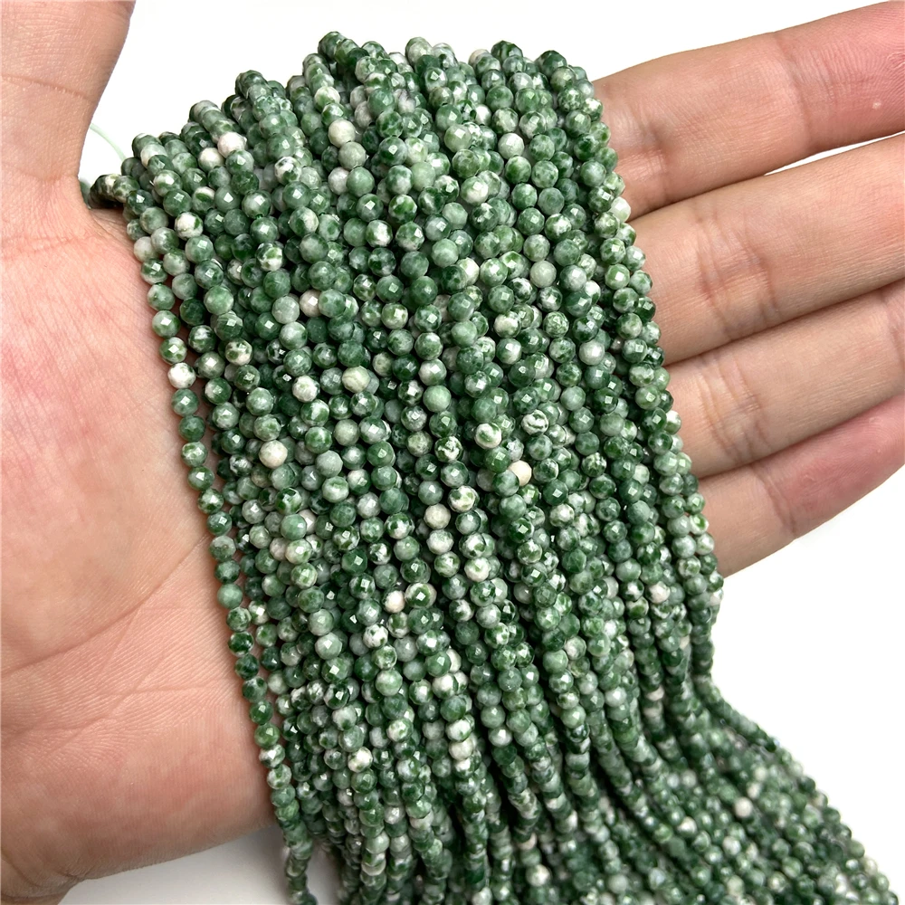 2 3 4mm Tiny  Natural Faceted Stone Bead Loose Quartz Amazonite Labradorite Stone Beads For DIY Jewelry Making Accessories Gifts