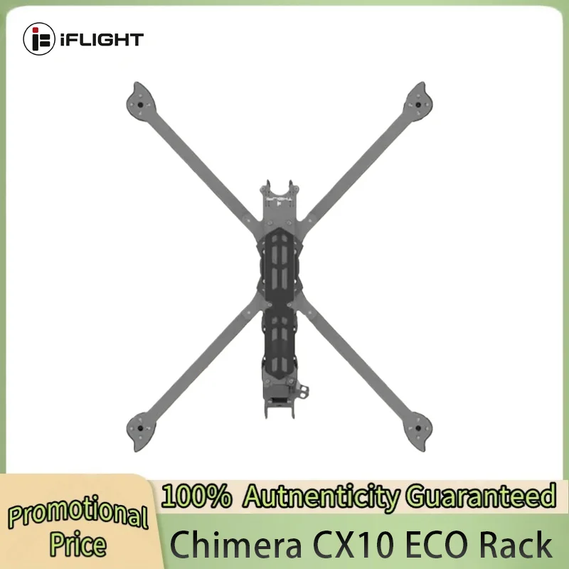 

IFlight Chimera CX10 ECO 10 Inch FPV Frame Kit 452mm Wheelbase 6mm Arm for RC FPV Drone