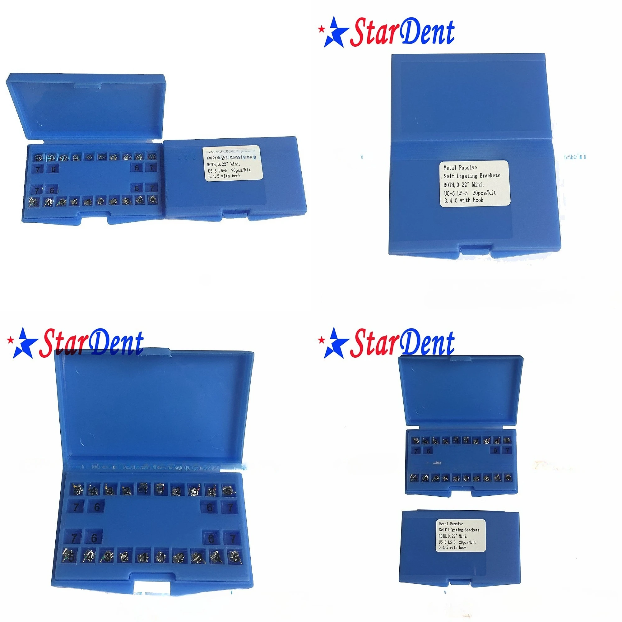 High Quality Self-Ligating Orthodontic Brackets Single Unit Dentals Braces