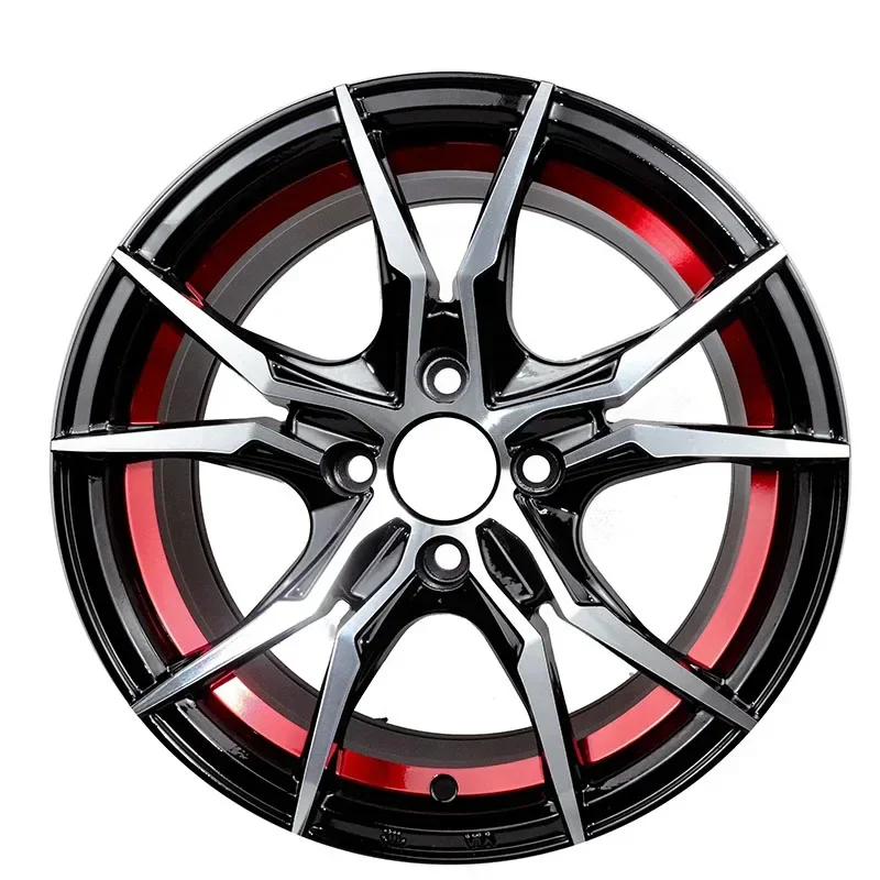 Custom 14 15 inch 4x100 4 holes alloy aluminum passenger car wheels rims for Chevrolet vw nissan